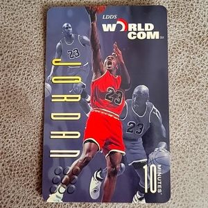 Rare Michael Jordan World Com Phone Card Never Used